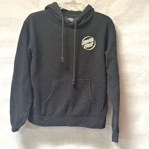 Santa Cruz Skate Surf Activewear Gray Long Sleeve Hoodie Sweater